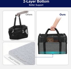 Invenho Soft-Sided Bag Dog & Cat Travel Carrier, Grey, Medium slide 2 of 9