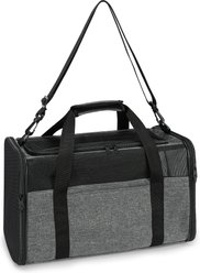 JOEJOY Soft-Sided Carry Bag Purse Dog & Cat Travel Carrier, Gray, Medium