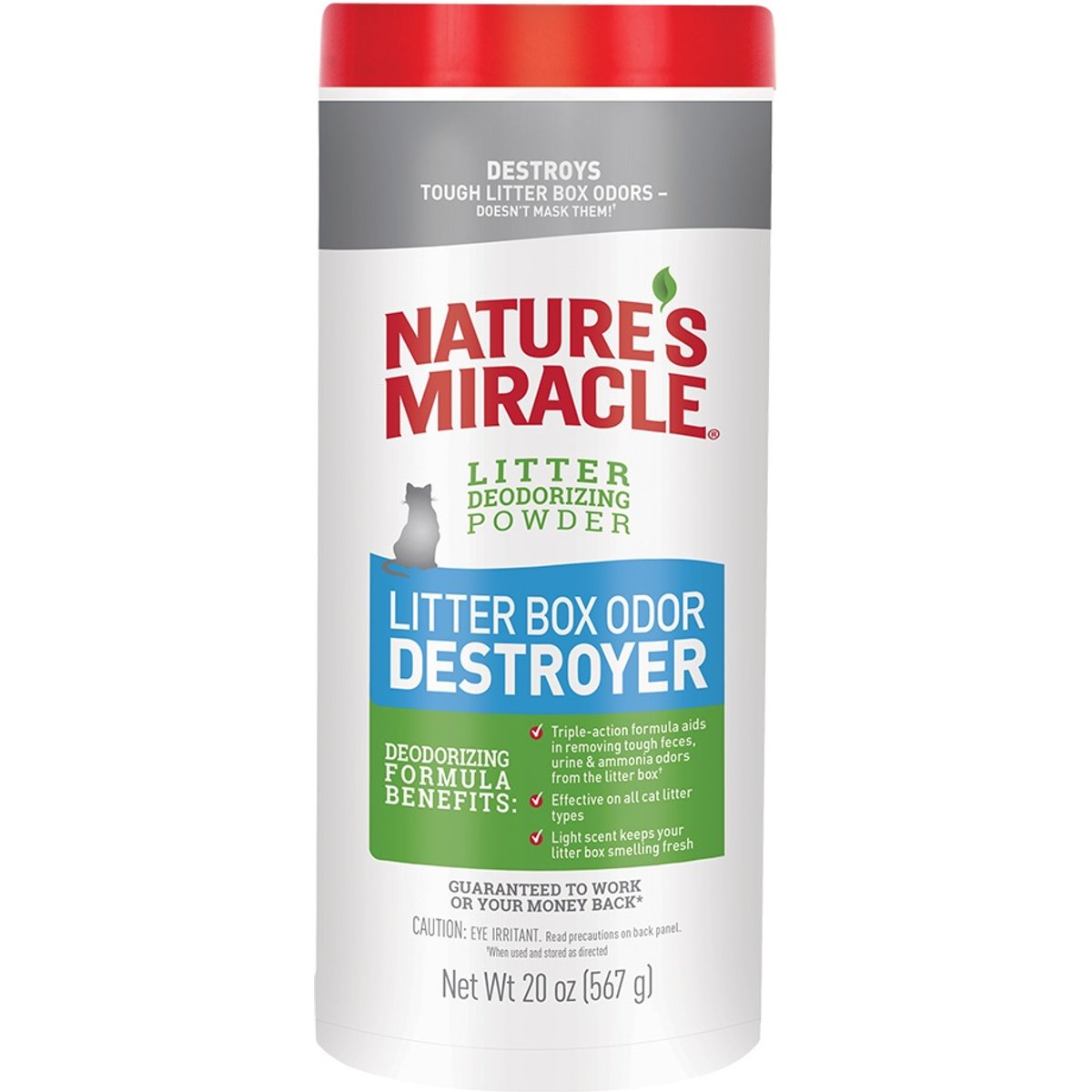 Nature's Miracle Just for Cats Litter Box Odor Destroyer Powder, 20-oz bottle
