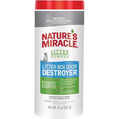 Nature's Miracle Nature's Miracle Just for Cats Litter Box Odor Destroyer Powder, 20-oz bottle