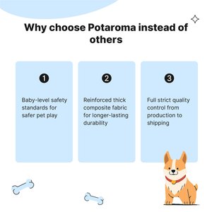 Potaroma Calming Dog&Elephant Tough Squeaky Dog Chew Toy, Multicolor, 2 count