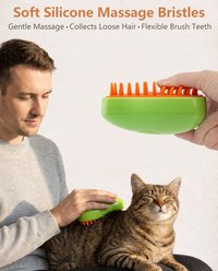 Fido Fave Mist Spray Dog Grooming Brush, Green/Orange slide 2 of 7