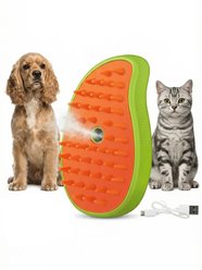 Fido Fave Mist Spray Dog Grooming Brush, Green/Orange
