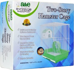 A&E Cage Company 2 Story Hamster & Gerbil Cage with House & Wheel slide 2 of 4
