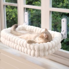 CheerPals Cat Window Perch, White, Medium