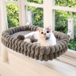 CheerPals Cat Window Perch, Gray, Medium
