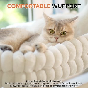 CheerPals Cat Window Perch, White, Large