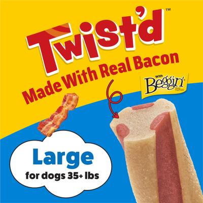 Show full view: Busy Bone with Beggin' Twist'd! Long-Lasting Large Dog Treats, 10 count slide 5 of 13