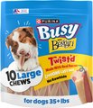 Busy Bone with Beggin' Twist'd! Long-Lasting Large Dog Treats, 10 count