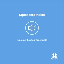 Potaroma Interactive Realistic Faux Fur Stuffing-Free Raccoon, Squirrel, Skun & Fox Squeaky Plush Dog Toy, Multicolor, 4 count slide 2 of 7
