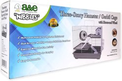A&E Cage Company 3 Story Hamster & Gerbil Cage with House & Wheel slide 2 of 3