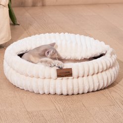 CheerPals Pet Cave Dog & Cat Bed, White