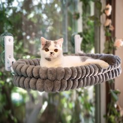 CheerPals Cat Window Perch, Gray, Large