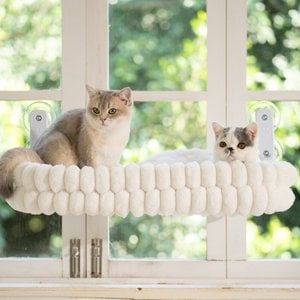 CheerPals Cat Window Perch, White, Large