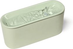 Cat Mate Automatic Ceramic Cat Fountain, 27-oz, Sage Green