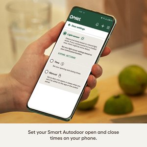 Omlet Smart Automatic Door Opener Chicken Coop Accessory, Grey