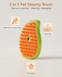 Fido Fave Mist Spray Dog Grooming Brush, Green/Orange slide 2 of 7