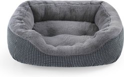 Invenho Orthopedic Washable Dog & Cat Bed, Grey, Large