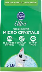 Ultra Fresh Scented Micro Crystals Premium Non-Clumping Cat Litter, 5-lb bag