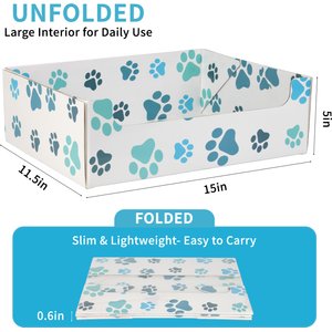 Pet Fit For Life Disposable Cat Litter Box with Scoop, Medium, 3 count