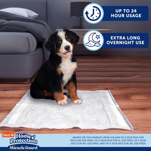 Hartz Miracle Guard Max Absorbency Odor Eliminating Dog Pads, Regular, 50 count