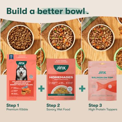 Show full view: Jinx Salmon, Sweet Potato & Carrot ALS Kibble Dog Dry Food, 23.5-lb bag slide 10 of 12