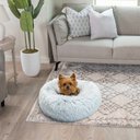 Best Friends by Sheri The Original Calming Shag Fur Donut Cuddler Cat & Dog Bed, Frost, X-Small