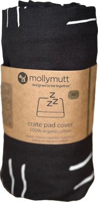 Show full view: Molly Mutt Dreams Organic Dog Crate Pad Cover, Black, 42-in slide 3 of 3