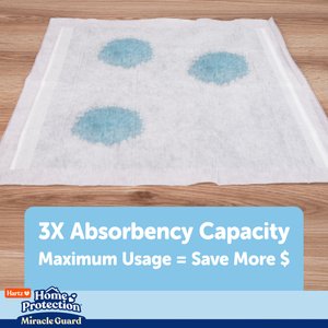 Hartz Miracle Guard Max Absorbency Odor Eliminating Dog Pads, Regular, 50 count