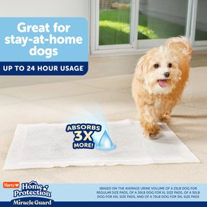 Hartz Miracle Guard Max Absorbency Odor Eliminating Dog Pads, Regular, 50 count