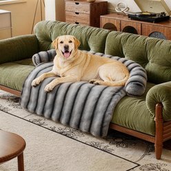 LFC PETS Sofa Bolster Dog & Cat Couch Cover, Grey, X-Large