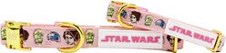 Sassy Woof STAR WARS Princess Leia Dog Collar, Small: 13-in neck, 1/2-in wide
