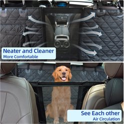 Pettycare 600D Heavy Duty Waterproof & Scratch-Resistant Dog Car Seat Cover for Back Seat, Black, One Size slide 2 of 8