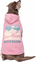 Eddie Bauer Landscape Graphic Sleevless Dog Hoodie, Pink, X-Large