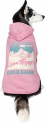 Eddie Bauer Landscape Graphic Sleevless Dog Hoodie, Pink, Large