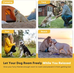 Petbobi Heavy-Duty Stainless Steel Dog Tie-Out Cable with Locking Carabiners & 360° Swivels, Black, 30-ft slide 2 of 6