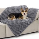 Bedsure Washable Fleece Dog & Cat Blanket, Grey, Large