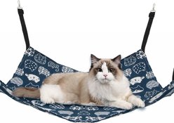 NonoPets Adjustable Cat Hammock Bed Cage Replacement for Cats & Smallpets, Blue, Large