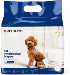 Pet Marvel Disposable Unscented Female Dog Diapers, 11 x 14-in, 14 count