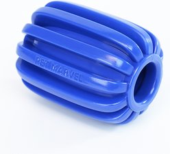 Pet Marvel Food-Grade TPR Tough Dog Treat Dispenser Toy, Royal Blue, Medium slide 2 of 3