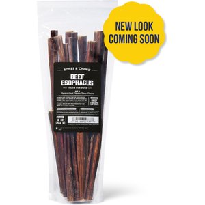 Bones & Chews Beef Esophagus Dog Treats (NEW LOOK COMING SOON), 1-lb bag