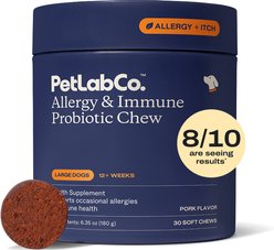 PetLab Co. Allergy Immune Probiotic Chew Allergy Supplement for Large Dogs, 30 count