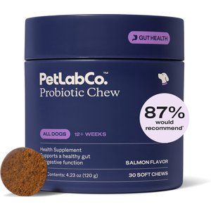 PetLab Co. Probiotic Salmon Flavored Soft Chews for Dogs, 30 count