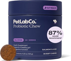 PetLabCo. Probiotic Salmon Flavored Soft Chews for Dogs, 30 count