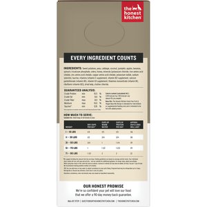 The Honest Kitchen Human Grade Wholemade Grain-Free Fruit & Veggie Base Mix Dehydrated Dog Food, 7-lb box