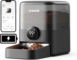 OneIsAll Cordless Wi-Fi Automatic Cat Feeder, 12 cups, Medium