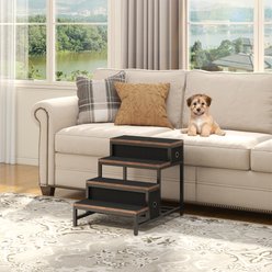 Saudism Bunk Dog & Cat Bed with Removable Stairs, 2 Drawers, Window Perch & Window Seat, Medium, Brown slide 2 of 6
