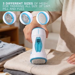 Navirite Deluxe Fabric Shaver Pet Hair Remover, White, Large slide 2 of 9