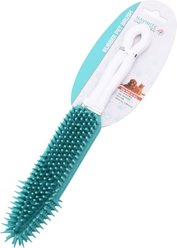 Navirite Rubber Pet Hairbrush, White