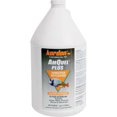 Kordon Kordon AmQuel Plus Ammonia Detoxifier Aquarium Water Conditioner, 1-gal bottle